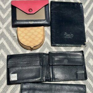 CELINE wallet bundle lot of 5 dunhill checkbook coin purse mens wallet 5